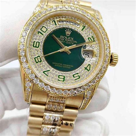 blinged-out rolex replica